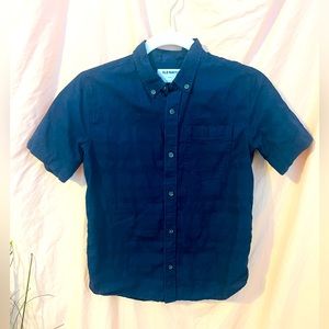 💛 Boy’s Navy Button Down Shirt Old Navy Short Sleeve size 10-12